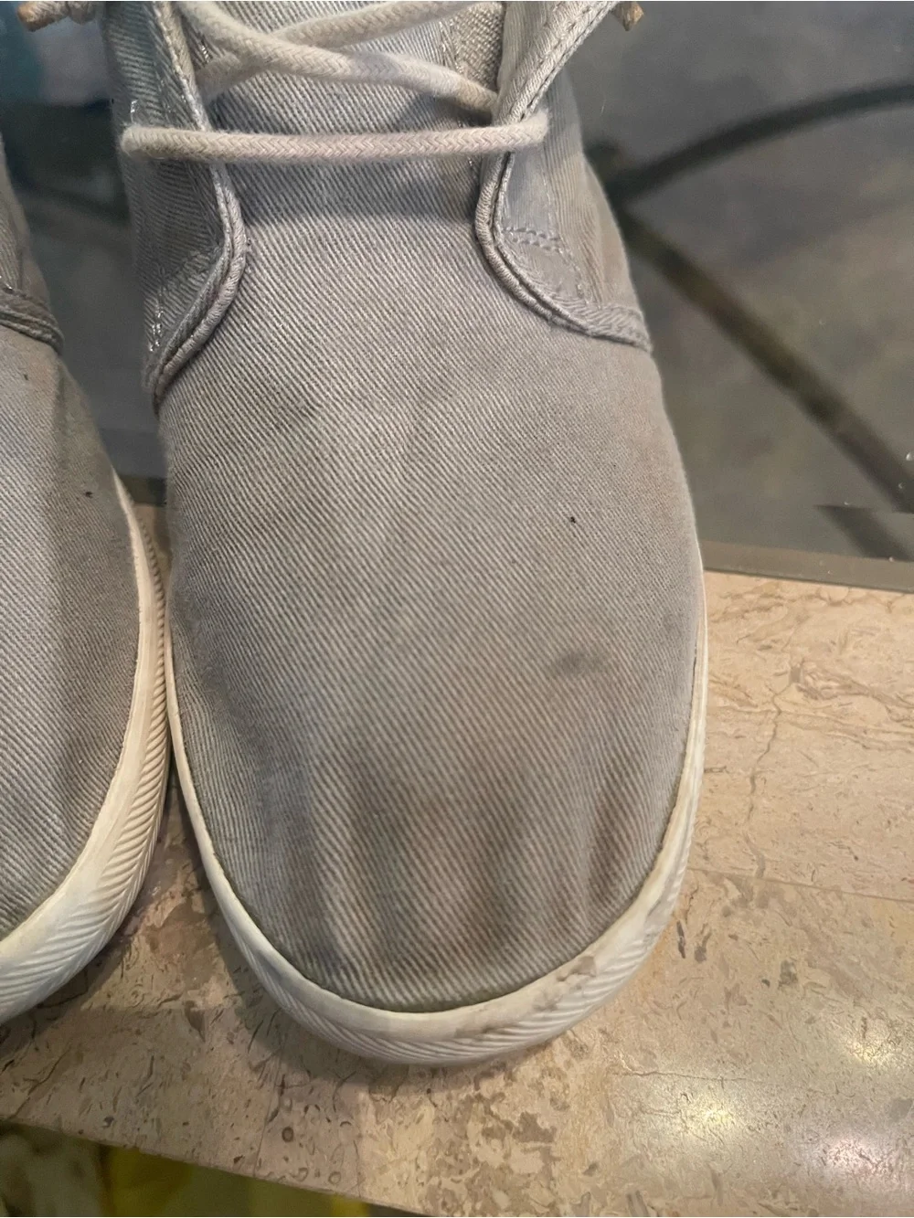 Keds Men's Gray Canvas Boat Shoes